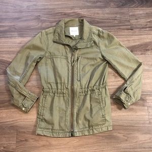 Madewell Dispatch Women's Size Medium Military Olive Green Zip Up Jacket